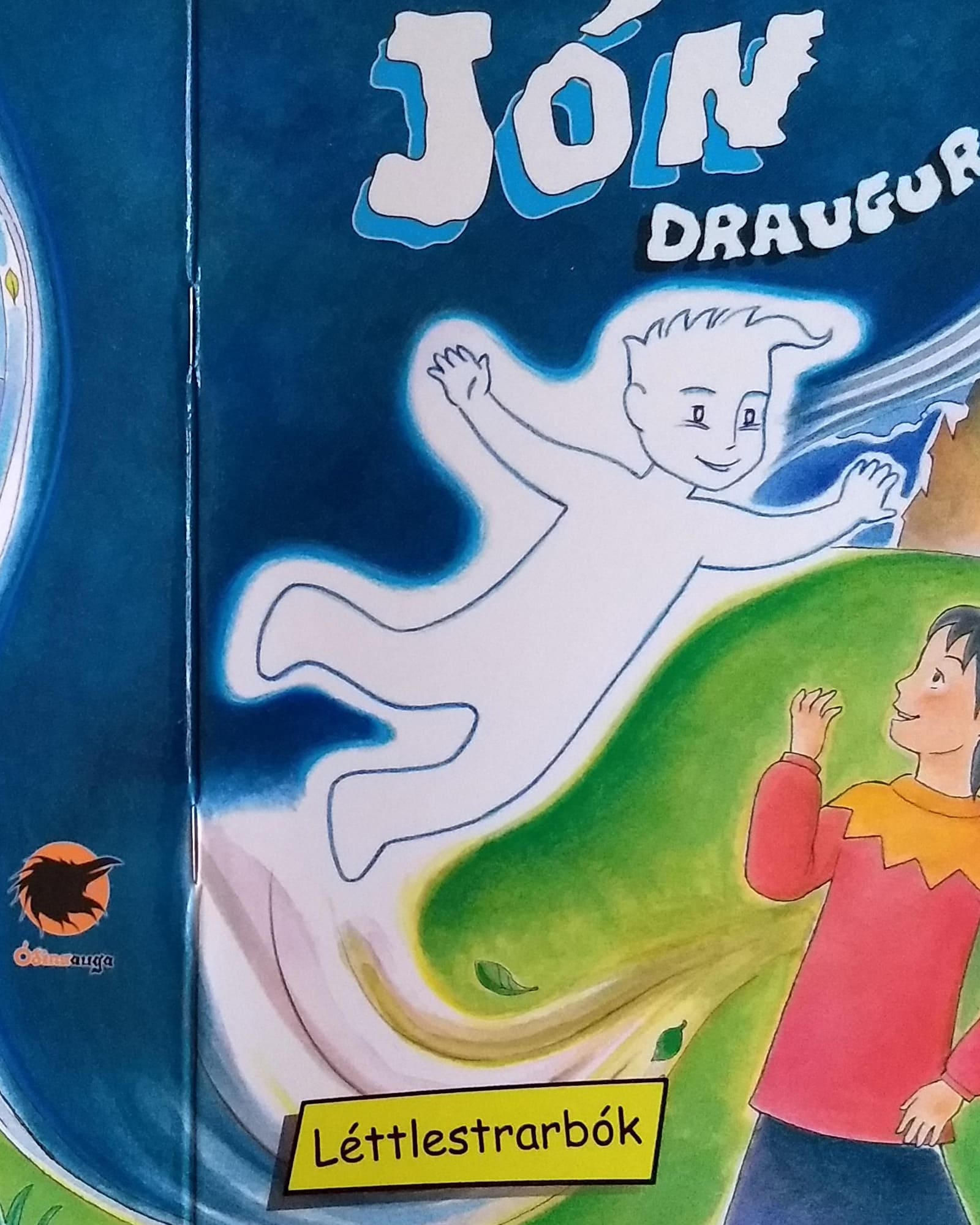 cover of john the ghost kids book by odinsauga,icelandic publisher